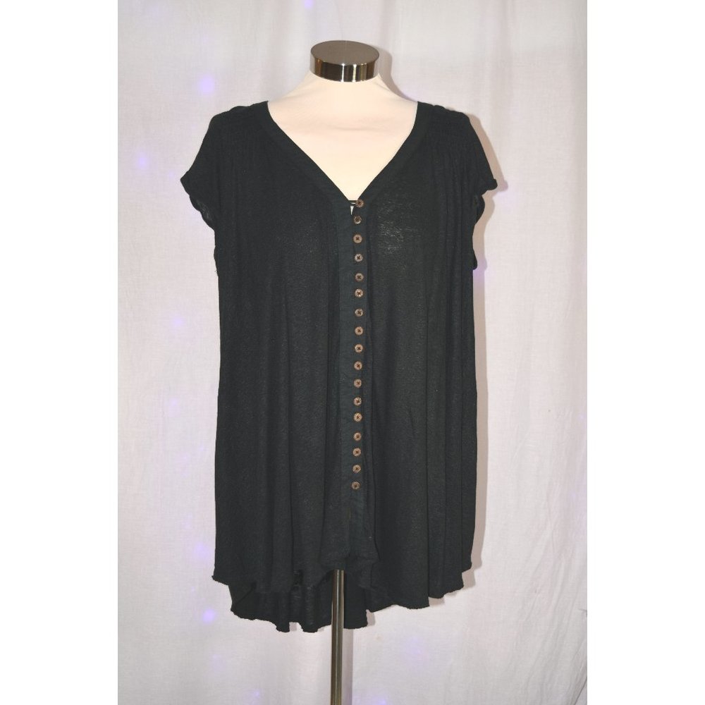 Free People Black Top size small